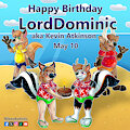 Happy Birthday LordDominic 🥳🦨🦊🦌🩲😎⛱️☀️