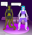 Judee and Natasha belly dancing! by Dragon696