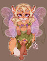 Foxy forest fairy [ych] by Rindewoo