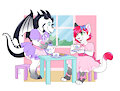 Tea time with Tavaron by RickSoftpaw