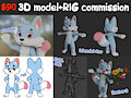 3d model +RIG - YCH commission [OPEN]