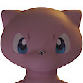 Mew very big face