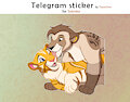 Telegram sticker for Satinka by Tayarinne