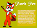 Ferris Fox (Indigo Park OC) by AvariceArtifice