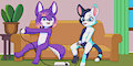 Playing video game by jamesfoxbr