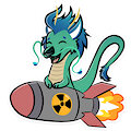 Nuclear rocket sticker for Toast ! by AlexUmkaArt