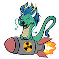 Nuclear rocket sticker for Toast !