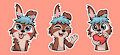 Winning stickers in the raffle for SamarTheBun ! #3