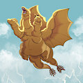 King (Chonk) Ghidorah by SandSn3k