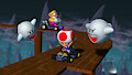 Toad and Wario at GBA Broken Pier