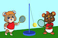 Tetherball Tennis Bears -By Mouffetter-