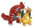 Pokecouples_Groudon and charizard