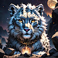 Snow Leopard With Orb