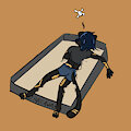 Nadia Dying in a Glue Trap by Diditforgold