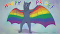 Pride Bat Rainbow