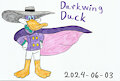 My drawing of Darkwing Duck 2024 by KatarinaTheCat18
