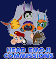 Emoji Head Commissions by GingerMcFuzzleton