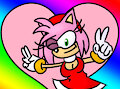 Amy Rose Pride Rainbow