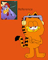 Garfield with Scratch's Headphones