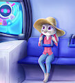 Judy Hopps's Relaxsing Pod Tryout (Commission) by Tho6Who4