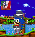 Sonic with Himself's Magic Outfit