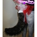 Cosplay Wolf tail -wags when wearer moves by wigglezwagz