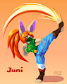 [Comm] Juni the Flame Kunoichi by JoVeeAl
