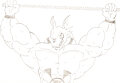 Digimon doing pull ups by Acetheshark