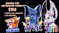 Con Badges for AnthroCon 2024 by MAWbomb