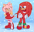 Amy & Knuckles by Meowwabae