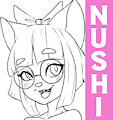 Nushi in a dress