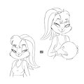 Very Old Lola Bunny Doodles by SpecAlmond
