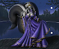 AN ENCHANTED MOONLIT NIGHT Version 2 with Veil by Askabanium