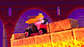 Princess Peach at GBA Bowser Castle 2