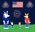 Miguel Elsa and There Kids Celebrate 4th of July