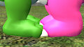 (Gmod) Yoshi and Birdo's Feet Touching