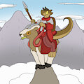 Kobold cleric's majestic mountain steed