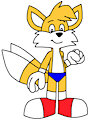 Tails the Fox in Speedo