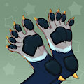 Wolf Dragon Paws (Humanoid)