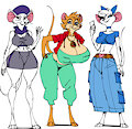 modern mice girls by sora21345