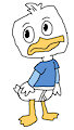 Dewey Duck in Underwear Briefs