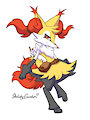 Smolder the Braixen by DarkEeveeon