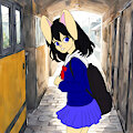 Vicky going to school