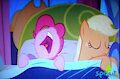 Pinkie Pie and Applejack Sleeping on Sprout Airing