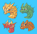 Color Pencil Dragons