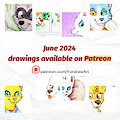 June 2024 work from my Patreon by Yordraw