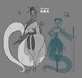 Tomomi Saves The World - Sworn Snake Sisters, Bai Suzhen & Xiaoqing by GrayscaleRain