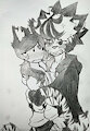 ZelTigerGirl and MeiWhiteTiger are hugging while scared and angry. by ZelTigerGirl