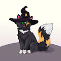 Witch kitty by PoisonCrisp