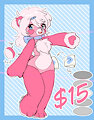 Lovely Teddy Bear sketch adoptable [SOLD]